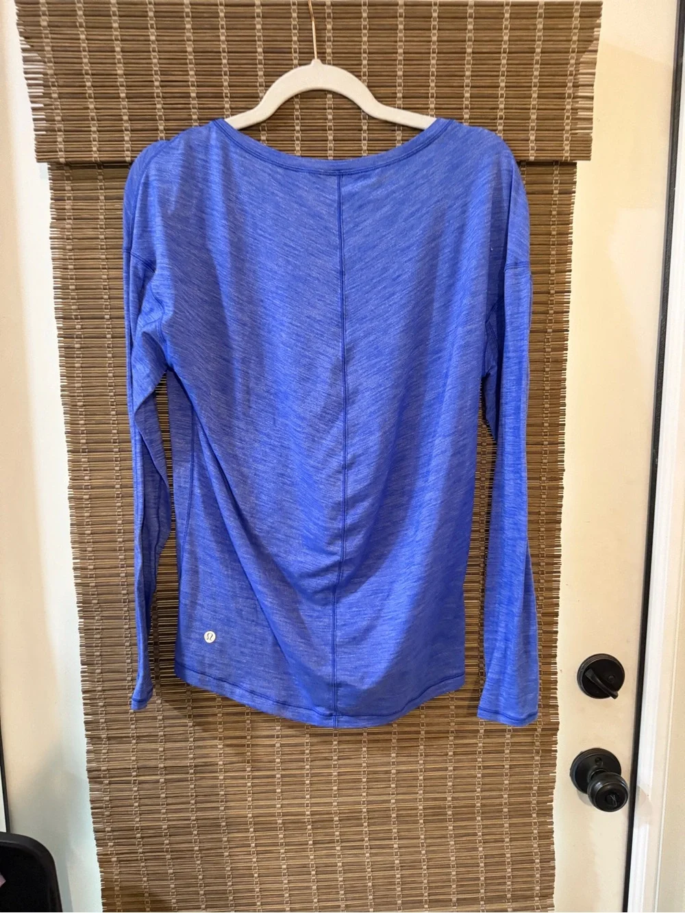Lululemon Meant to Move Women's Heathered Blue Long-Sleeve Active Top